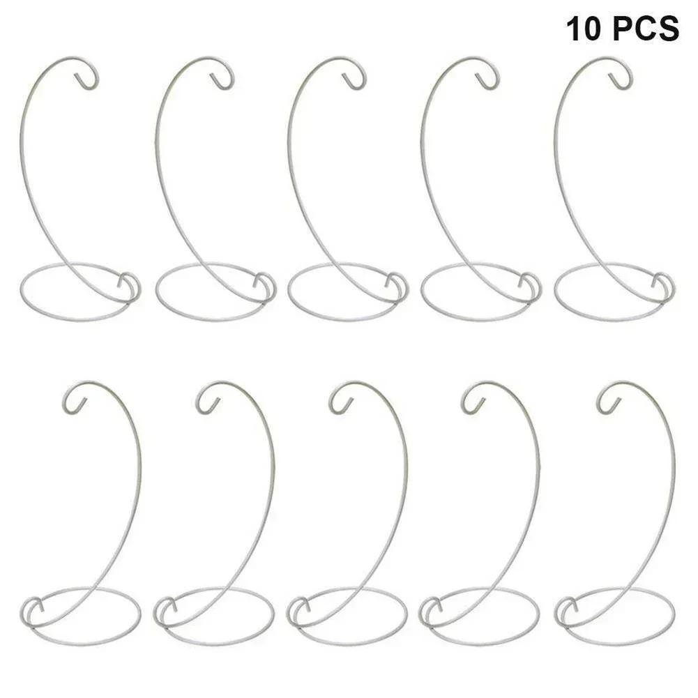 5/10pcs Home Decor Bauble Holder Stand Iron Stand Plant Micro Landscape Hanging Supporter For Bedroom Decor Garden Ornament