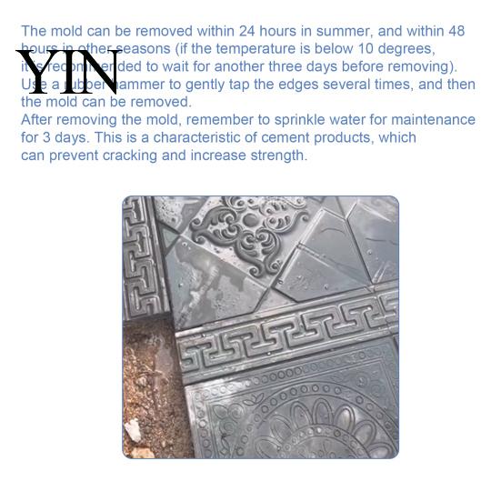 Plastic Flagstone Casting Mold Reusable Concrete Path Stepping Stone Mold, DIY Pavement Cement Mould, Decorative Maker for Patios Garden Patio Walkway