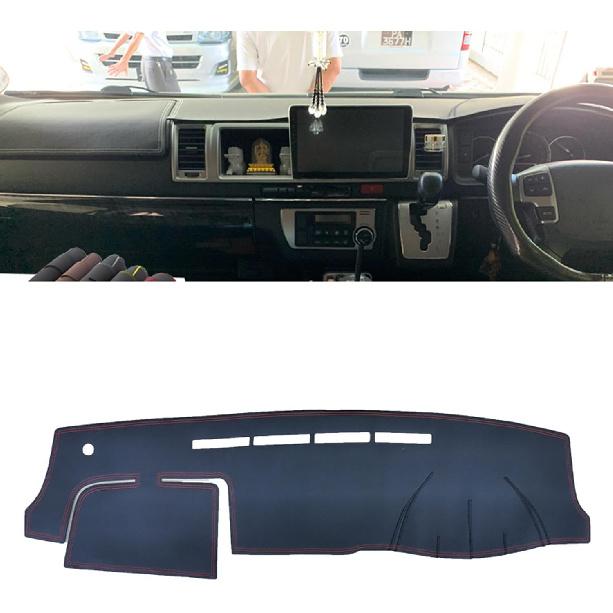 ZIRIA Leather Dashmat Dashboard Cover Pad Dash Mat Carpet,for Toyota Hiace G5 H200 2005 2007 2008-2018 Car Accessories
