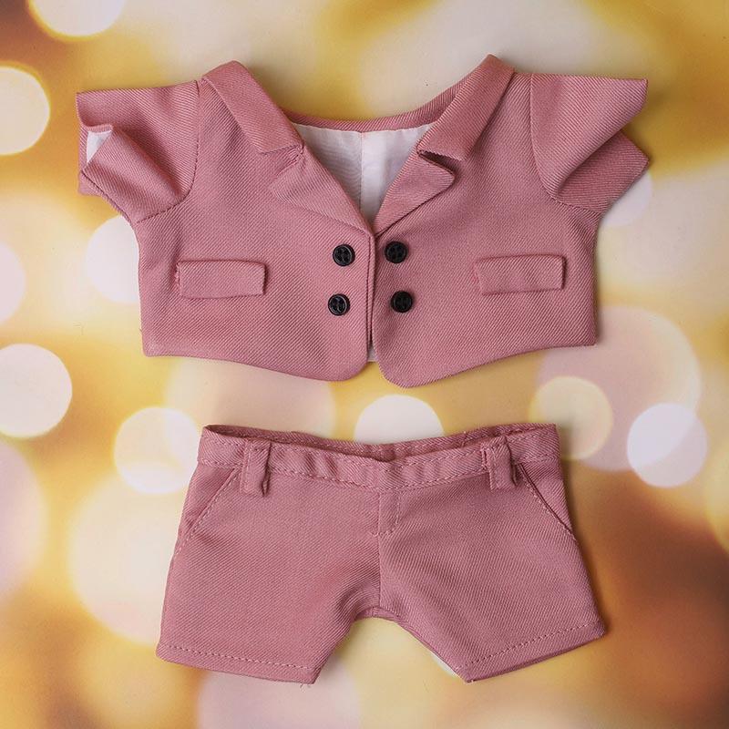 For 15cm 20cm Plush Cotton Doll Clothes Formal Suit Pants Set Plush Stuffed Doll Outfit Accessories Changjing Dress Game Toys