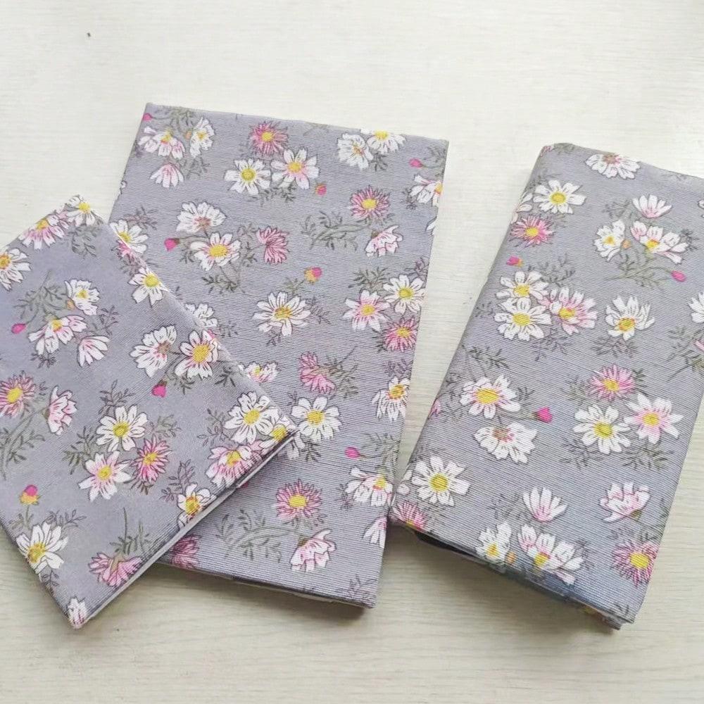 Fromthenon A5 A6 Pink Floral Book Cover Planner Case Cover Protective Shell Journal Cover Guard Office Stationery Supplies