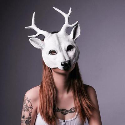 Cosplay Hirsch Maske 3D Tier Maske PU Schaum Personalisierte Geschenk Frauen Männer Karneval Party Rave Club Rollenspiel Masken