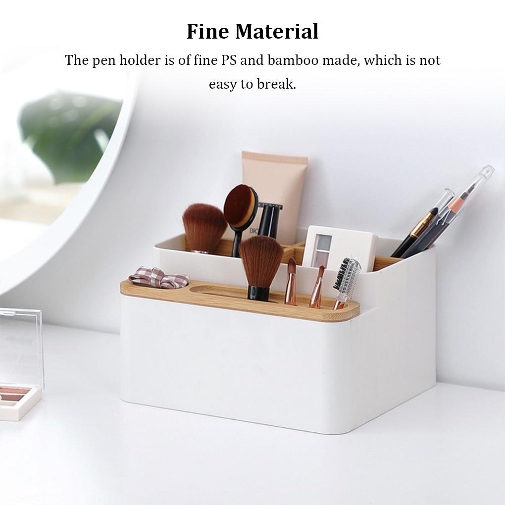 Pen Holder Multi Grid Desktop Replacement ple Style Eyeliner Smart Phone Remote Control Organizer Storage Box