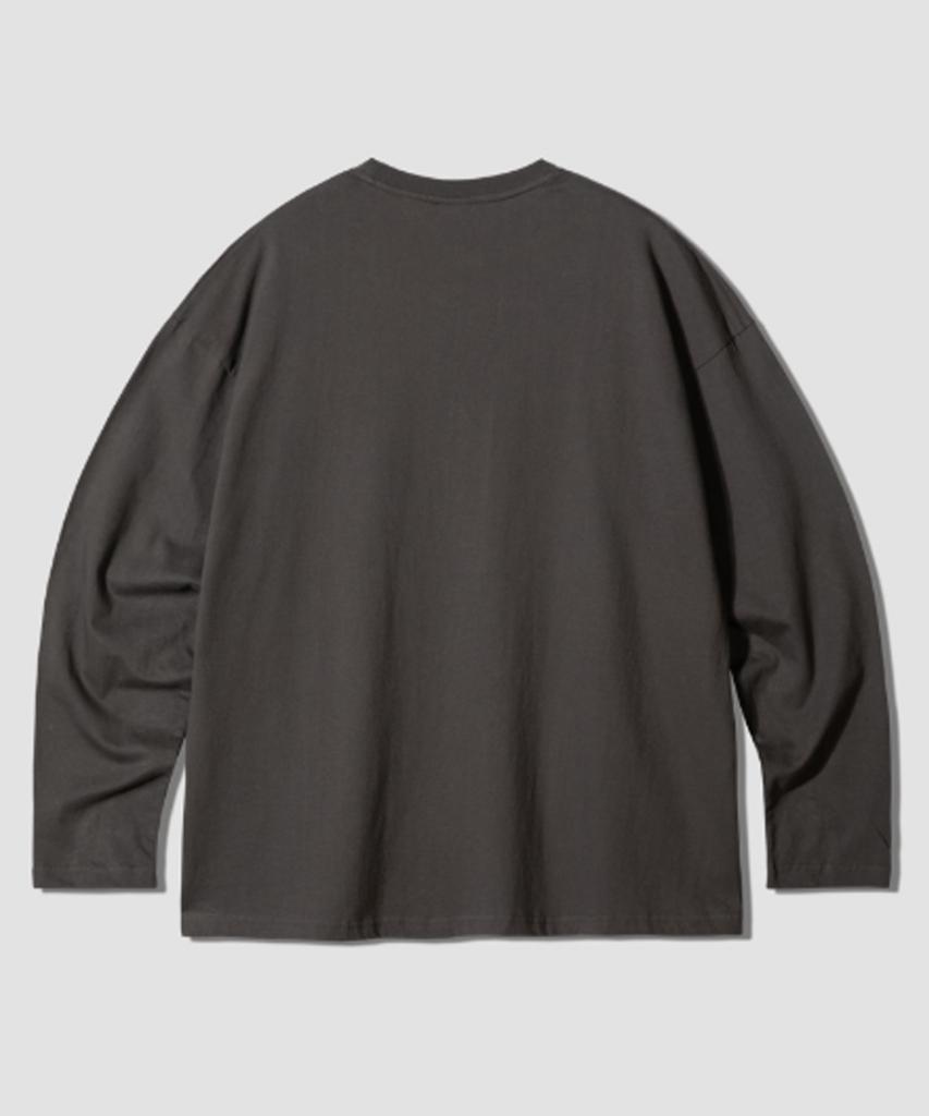 Geulaenpini Lost Cat Oversized Long Sleeve - Grey
