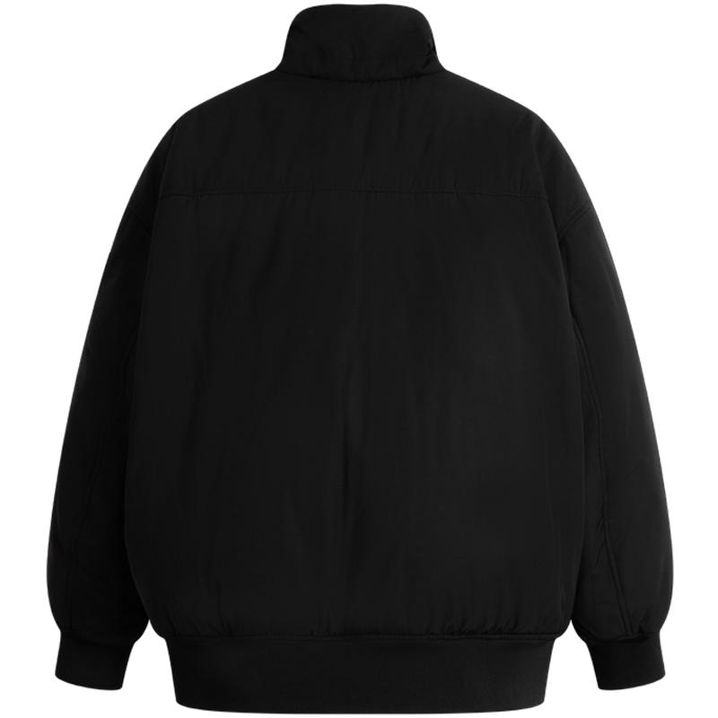 Calvin Klein FW23 Reversible Faux Shearling Cotton Jacket Men Jackets Space-Black Brown-Coffee J324123BEH