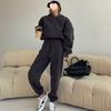 2025 Women's Casual Fleece Lined Sweatshirt & Joggers Two-Piece Set