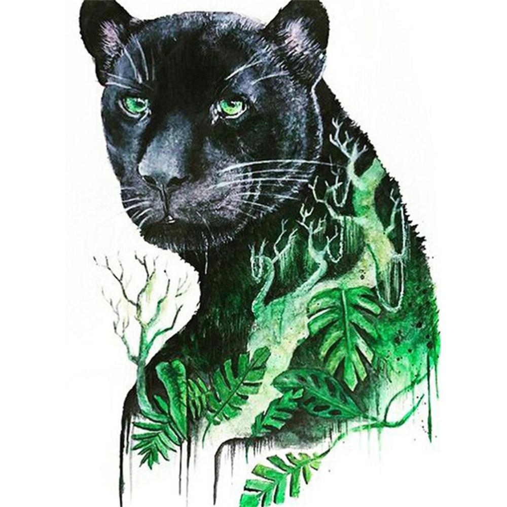 DIY Diament Malarstwo Kit Leopard Zdjęcia Dżetów 5D Diament Haft Sprzedaż Zwierząt Ręcznie Prezent