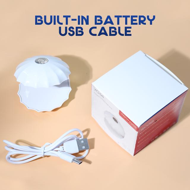 Shell Nail UV Gel Lakk tørketrommel Manikyr Fototerapi Maskin Hurtigtørkende Led Light Bærbar neglelakklimlampe