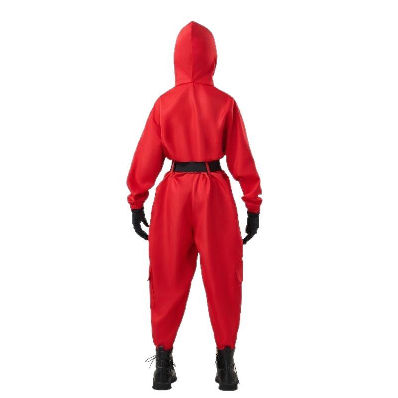 Red Calamari Cosplay Costumes For Adult Teens Games Jumpsuit Halloween Party Tracksuit Outfits Role Play Costume