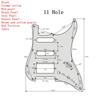 1pcs Electric GuitarPickguard PVC 3Ply SSH Pickguard Guitar Scratch Plate With Screw for ST Guitar