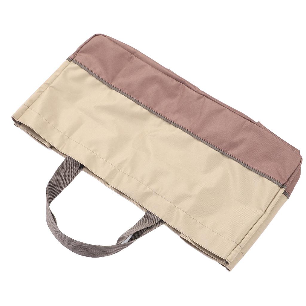 Firewood Carrier 60x30x30cm Heavy Duty 600D Oxford Fabric Log Bag with Reinforced Handle for Camping BBQ Fire Pit