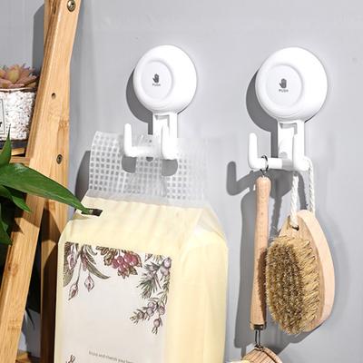 Yousheng Towel Hanger Heavy Duty Suction Cup Shower Hook Strong Load-bearing Rotatable Easy To Install Kitchen Bathroom Wall Hook