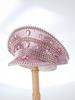 Unisex Y2K Stage Hat with Metal Rivets & Sequins Teardrop Gem