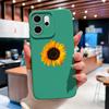 For Oppo Reno 14F 5G Phone Case Sunflower Patterns Soft Liquid Silicone Shell For OppoReno14F 14 F Camera Coverage Durable Capa