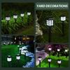 Solar Garden Lights Outdoor Waterproof Pathway Decor Warm White LED Yard Lawn Camping Decorative Landscape Lighting Easy Install