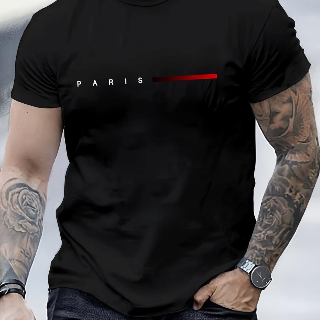 Summer loose printed casual slim fit round neck short sleeved T-shirt top