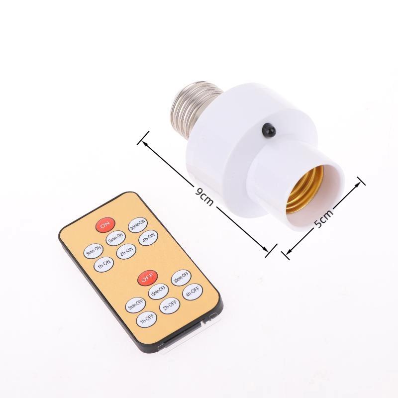 E27 60W Wireless Remote Control Smart Timer Switch Lamp Holder 110V 220V House Multi Light Baby Room Bedroom Timer Switch New