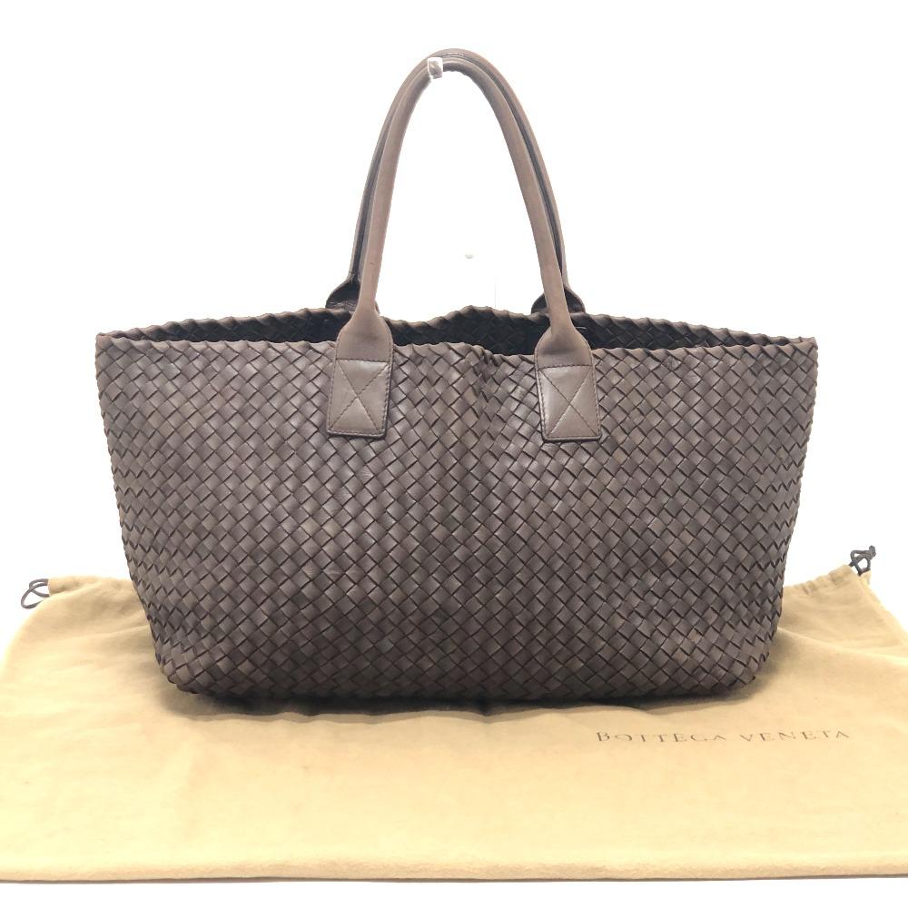 BOTTEGA VENETA 115664 Intrecciato Cabas MM Shoulder bag with bag pouch Tote Bag