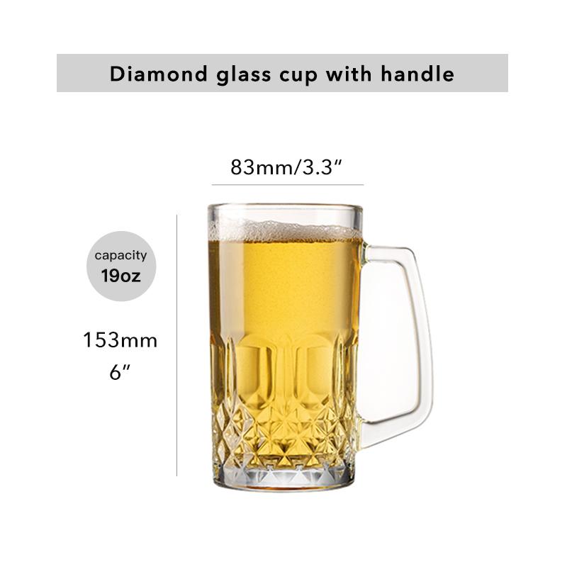 

Прозрачные большие пивные кружки с ручками, чайные чашки для кофе, можно мыть в посудомоечной машине, подарок для мужчин 501-600ml