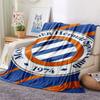 Montpellier HSC Logo FlAannel Blanket, High Quality Comfortable for All Seasons, Home Decor, Warmth and Comfort