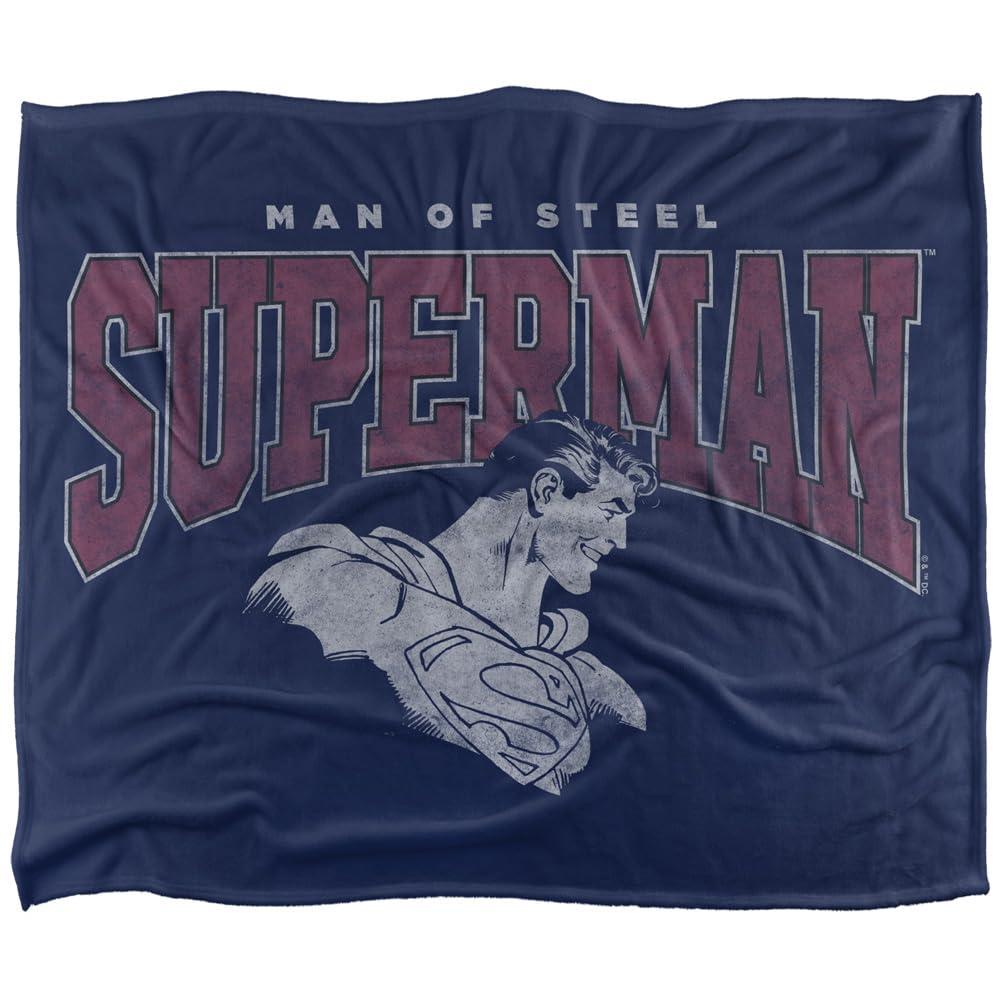 Superman Man Of Steel College Soft Touch Blanket