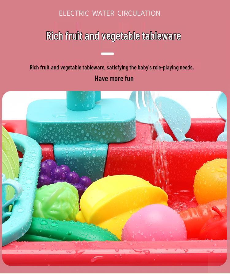Educational Kitchen Role-Playing Dishwasher Toy for Kids
