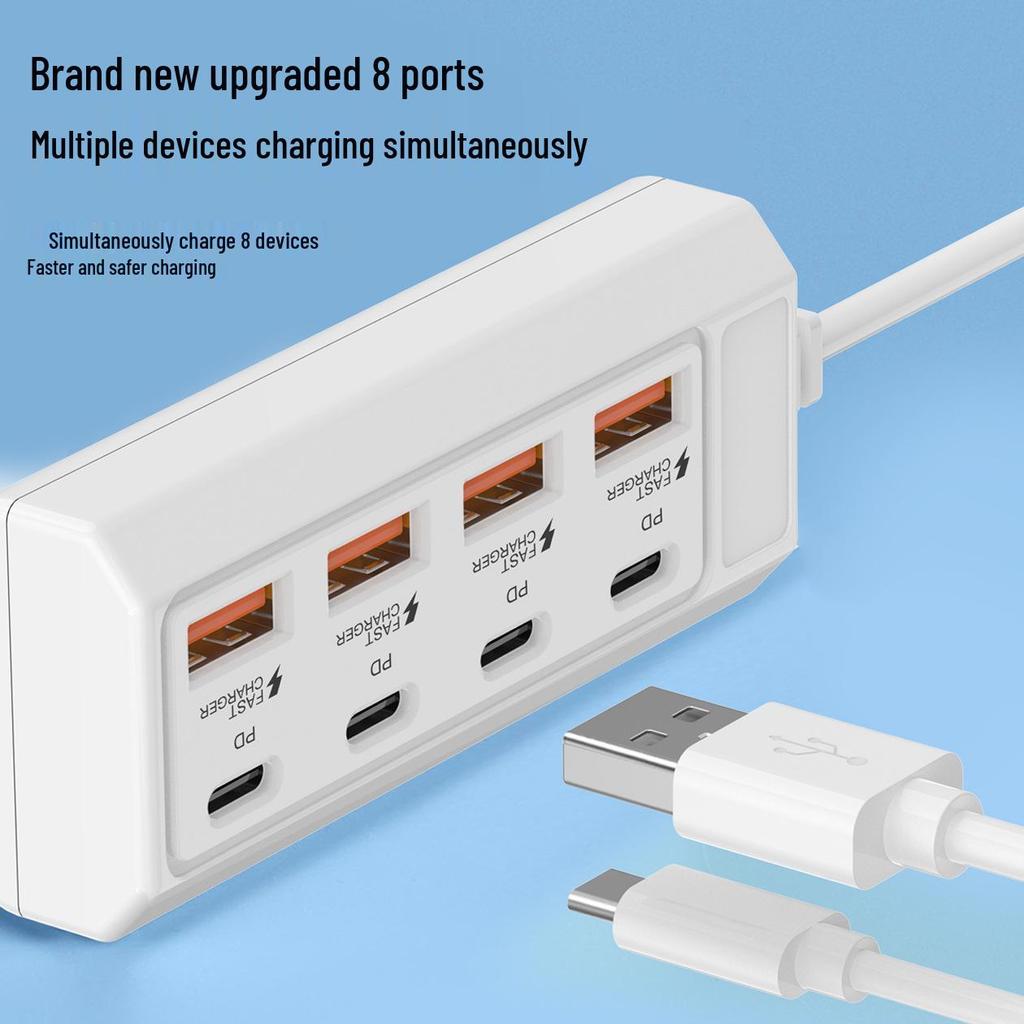 8-in-1 USB Quick Charge Hub and Converter Dock