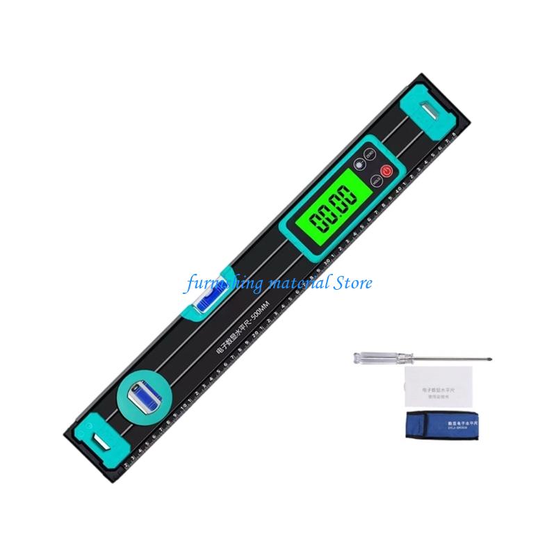 Y5GD Bubble Level Angles Finders Digital Level Ruler Protractor with Data Hold Function LCD Display Electronic Inclinometer