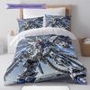 Gundam Mecha Battle Style Bedding Set Anime Duvet Cover Polyester Soft Bed Linen Twin Queen King -QJY