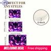 Pokemon Gengar Purple Flame Print Non-Slip Doormat, Absorbent Floor Mat for Home Decor