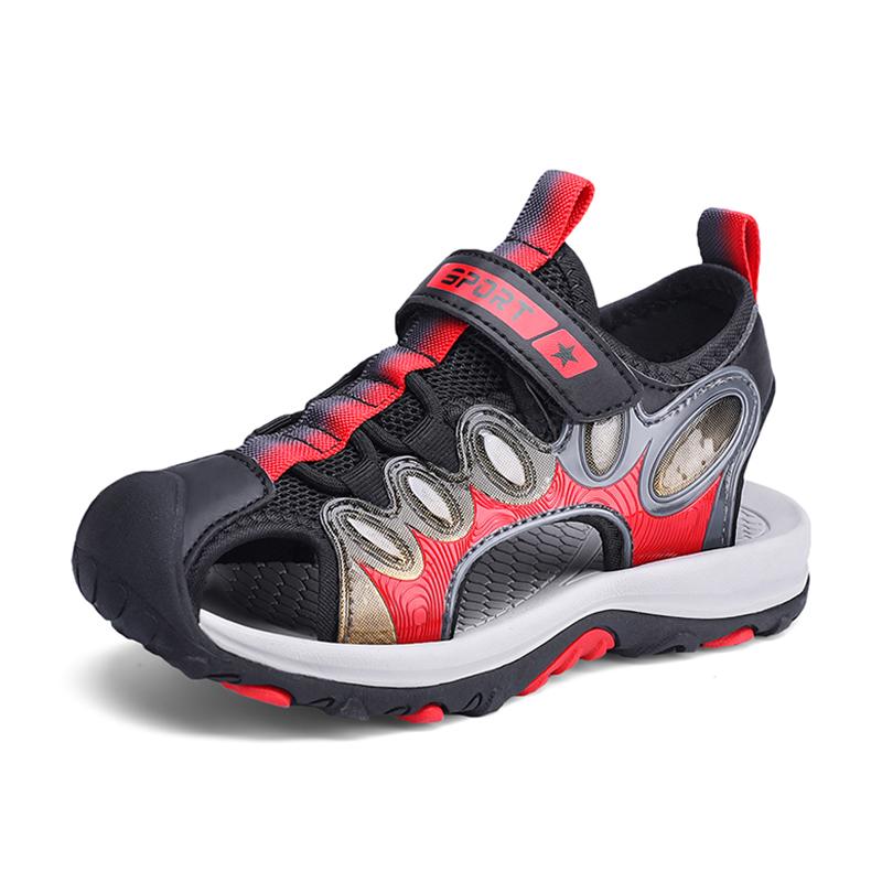 Summer Sport Sandals for Children's Boys Breathable Anti-Slip Beach Water Shoes Outdoor Anti-Bump Walking Sandails