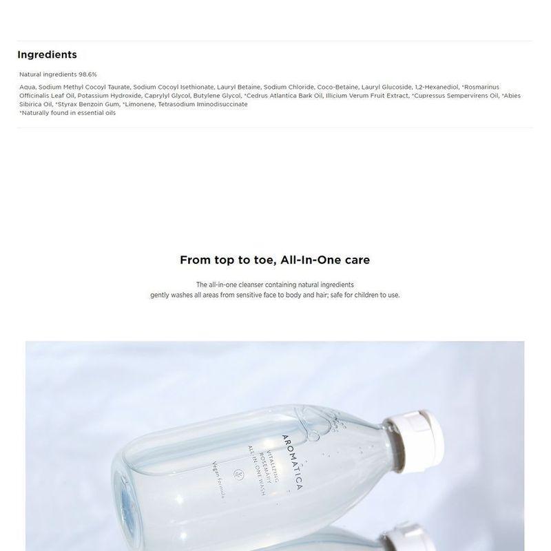 AROMATICA Vitalizing Rosemary All In One Wash Mini