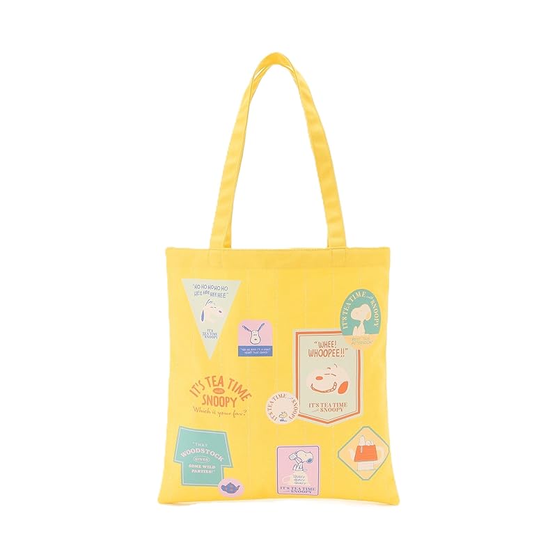 

[ afternoon tea living ] AfternoonTea LIVING tote bag JJ14 Canvas tote bag/PEANUTS yellow