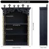 Large Gothic Crystal Display Shelf for Wall,Wooden Gem Stone Rock Storage Holders Trinkets Organizers,Spiritual Gift
