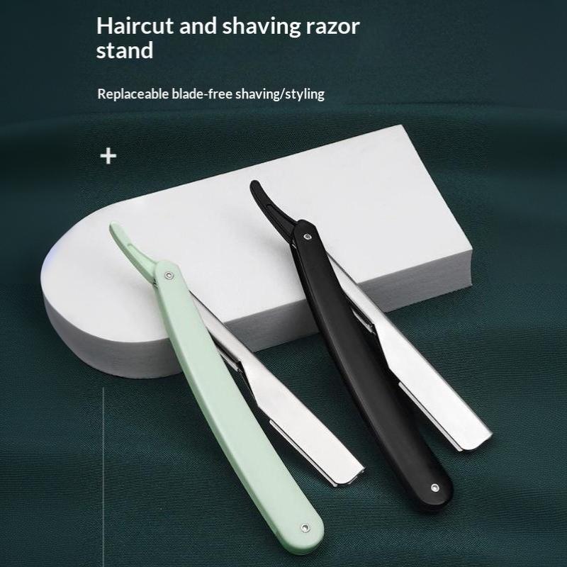 Manual Shaver For Men Barbershop Razor Stainless Steel Shank Is Easy To Use Safety Razor 1Pcs Shaving Razor With Blades