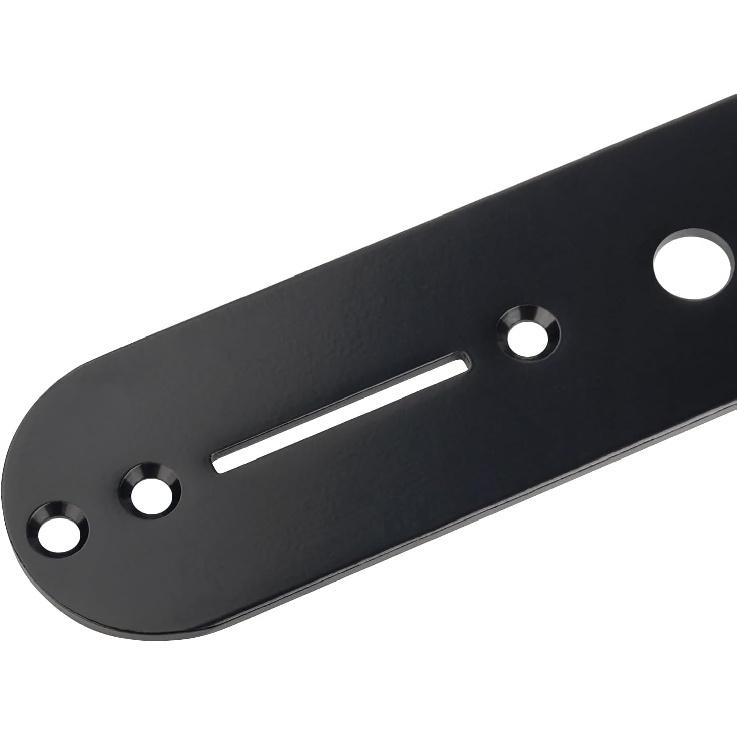 Banworks Guitar Control Plate 7.8mm (5/16") Steel Alloy Switch Control Plate for Squier Tele Electric Guitar JT/KZB-01 Black