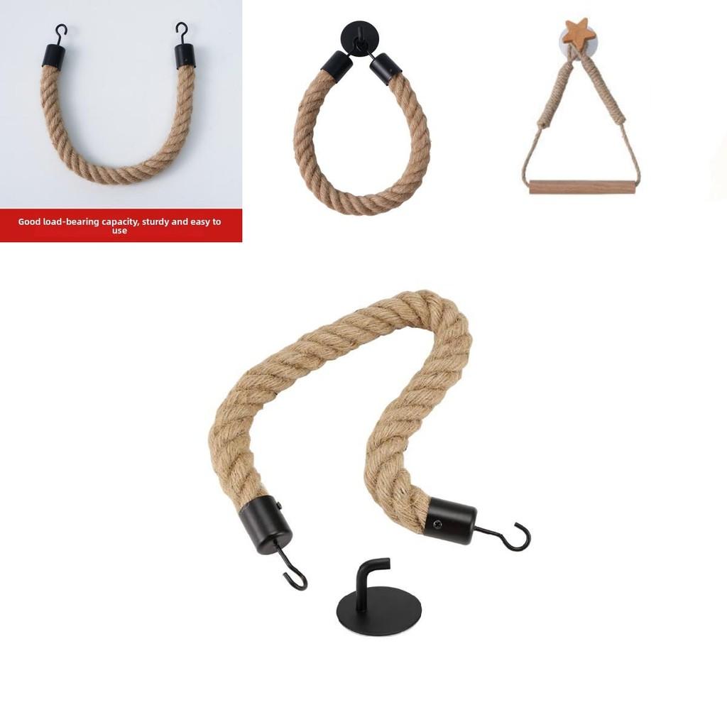 Moderner minimalistischer Wand-Taschentuchhalter aus Baumwollseil zur Dekoration für Küche und Bad