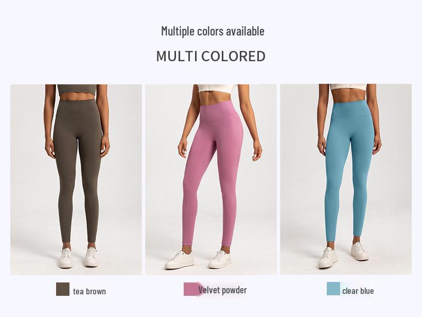 Women's High-Waist Plus Velvet Yoga Pants - Warm, Hip-Lifting, Thick, Elastic Leggings for Autumn/Winter Fitness