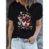 Short-Sleeved Crew Neck T-Shirt  Summer New Casual Love Heart St. Patrick'S Day Pattern Print Women'S Fun Regular Top | Breathable Fabric