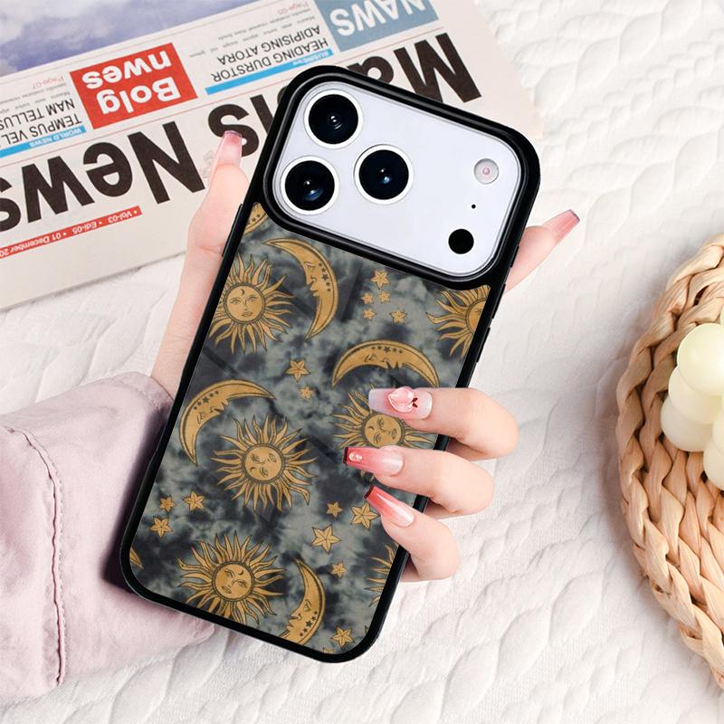 Love Sun Moon Phone Case For IPhone 17 16e 15 14 13 12 11 Pro Max Air Mini Soft Protective Cover