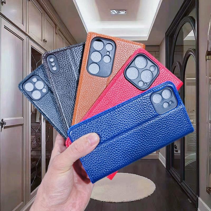 Litchi Patterned Phone Case for Honor X7 X7a X7b X7c X6 X6a X6b X6c X5 X5b Plus 4G 5G Flip Book Cover Wallet