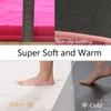 Inyahome Faux Fur Grey Rug for Bedroom Thick Fluffy Rug Non Slip Fuzzy Rabbit Fur Area Rug Shaggy Nursery Indoor Floor Carpet