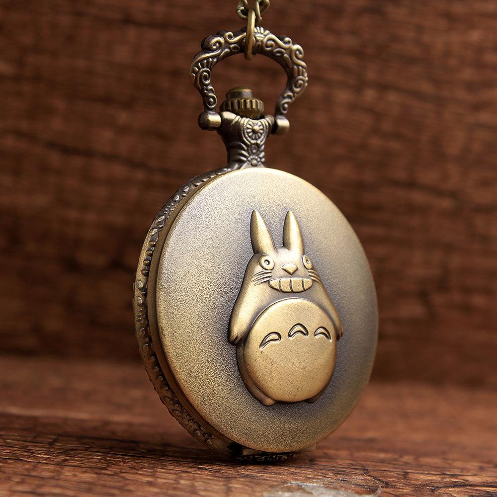 Retro Classic Pocket Watch Large Chinchilla Animation Domestic And Foreign Trade Men'S And Women'S Necklaces Hanging Watch Quartz Animation Joint Name