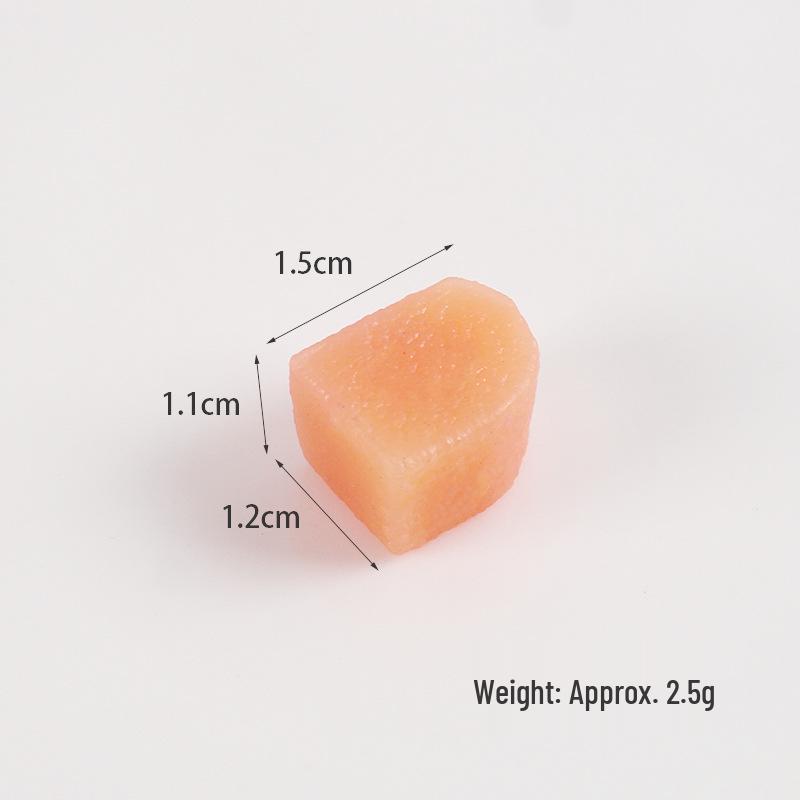 DIY Handmade Fruit Cube Simulation Toys: Mango, Kiwi, Dragon Fruit Cake Decor