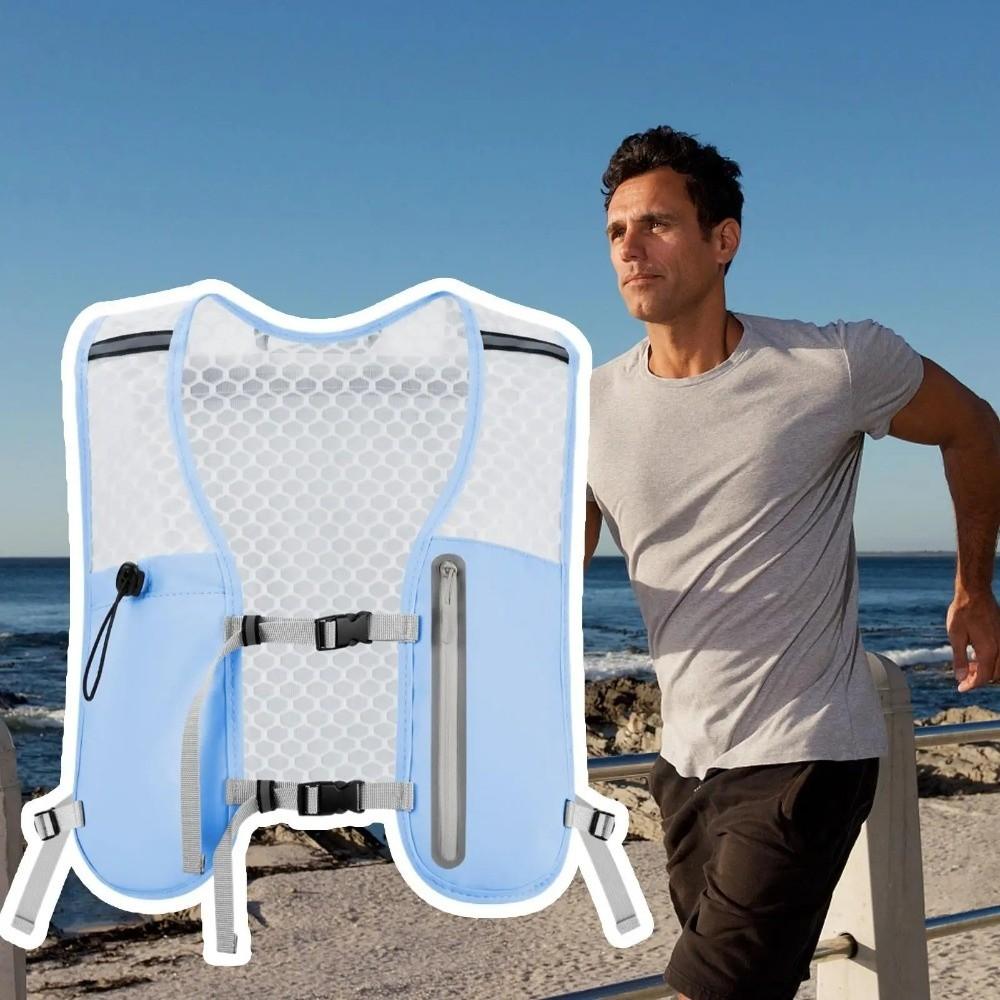 Non-Slip Hydration Running Vest Lightweight Bladder Chest Pack Water Backpack  Waterproof