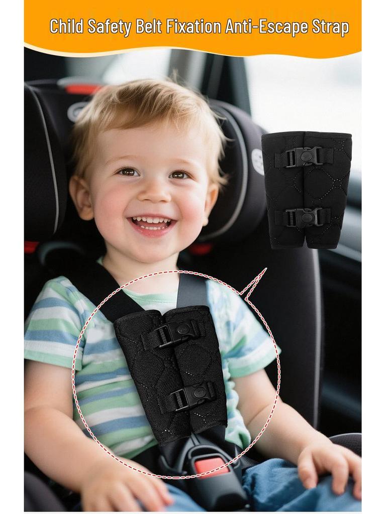 Portable Baby Car Seat and Stroller Strap Cover: Anti-Kick Shoulder Protector and Safety Belt.