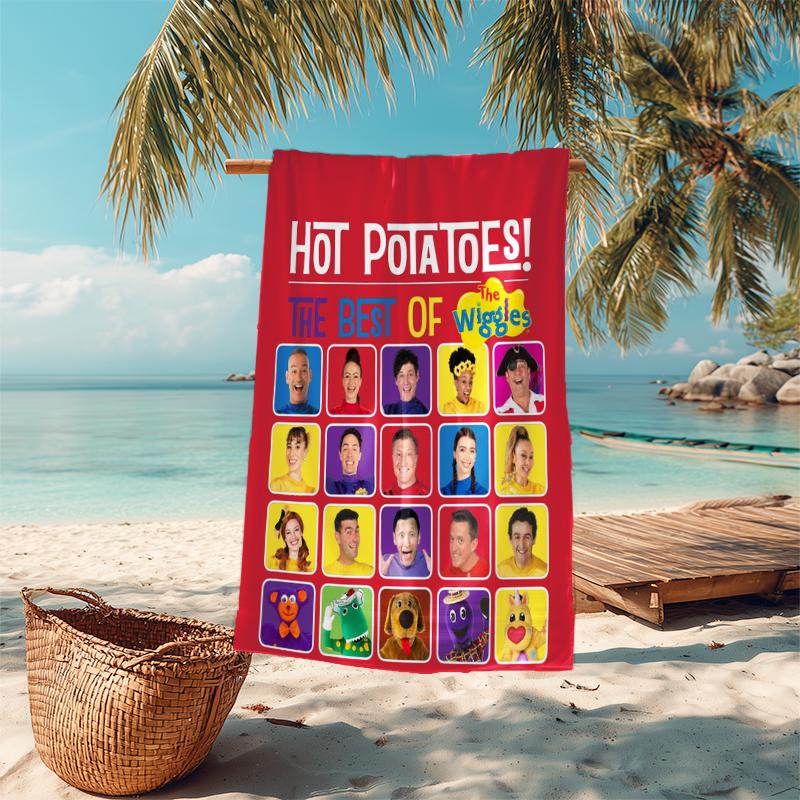 1Pc Wiggles Beach Party Beach Towel Microfiber Beach Towel Thin Absorbent For Beach Swimming Yoga Bath Sports 0917151