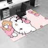 Office Rug Hello Kitty, Teddy Bear Anti-Slip Rug, Machine Washable for Living Room, Bedroom, Office, Multiple Sizes, Bedroom Mat, Decorative Mat, Dura