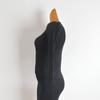 Stylish Sexy Hollow-out Halter Knitting Bottoming Shirt for Women Spring & Fall New Arrival Silm Slim Looking All-Matching Long Sleeve Top