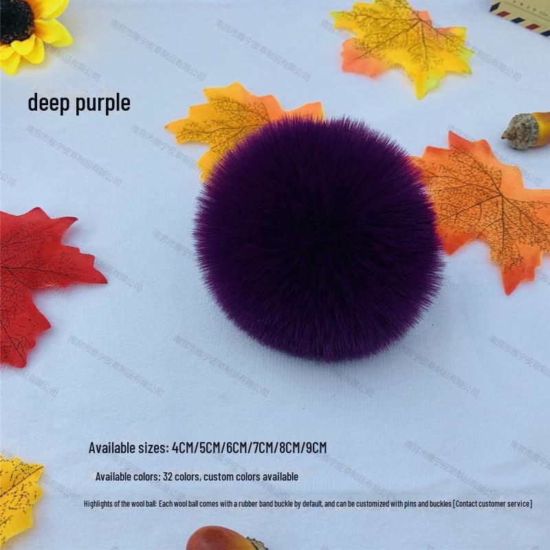 Bunter 5 cm Kunstfellball aus Rex-Kaninchen für selbstgemachten Schmuck, Kleidung und Schuhhut-Dekoration.